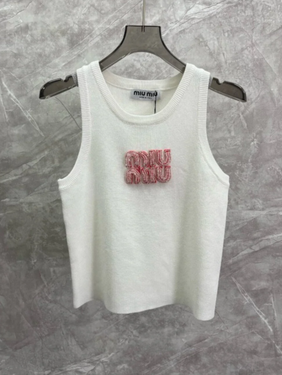 Miu Miu Tops - Miu Miu Tank Top with Logo